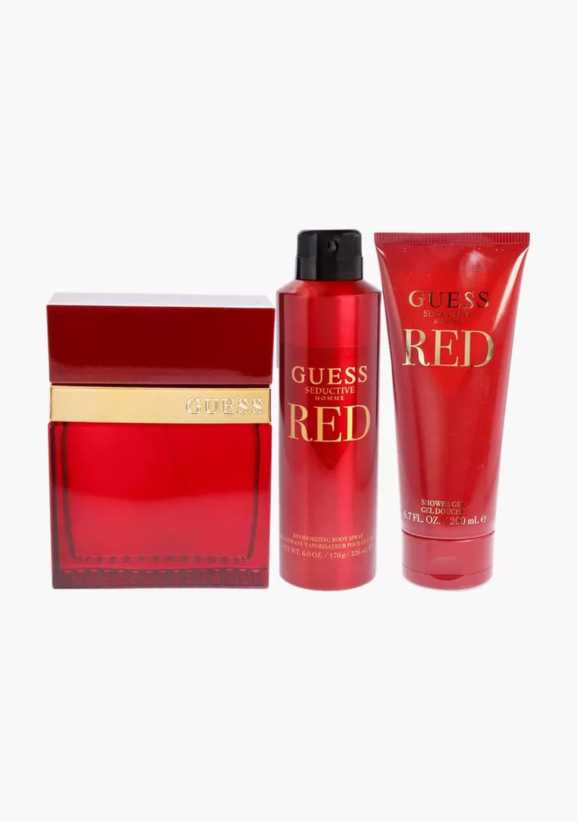 ست عطر ادکلن هدیه ۴ تکه مردانه گس Guess مدل Guess Seductive Red — تصویر ۴