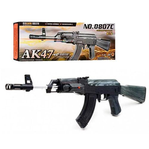 تفنگ اسباب بازی ساچمه ای و لیزردار Ak47 0807C