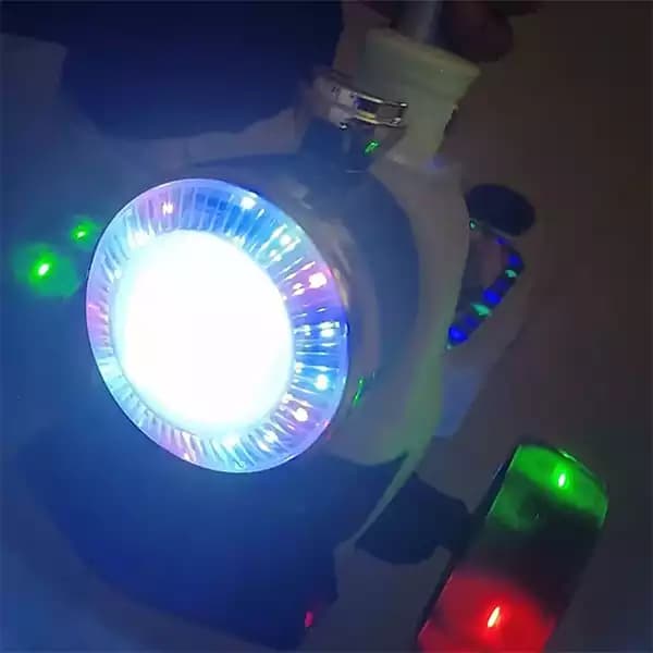 اسکوتر سه چرخ تاشو قابل تنظیم چراغ دار طرح قطار کد 888 — تصویر ۸
