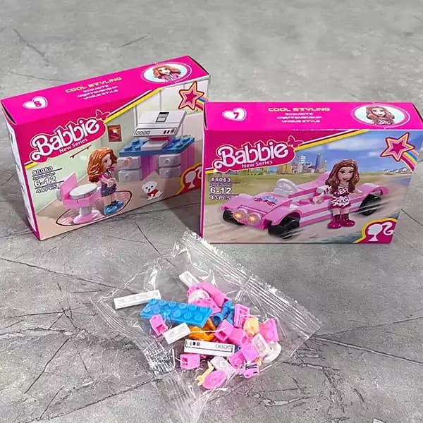 اسباب بازی ساختنی لگو باربی با ماشین اسپرت کد 86063 — تصویر ۵