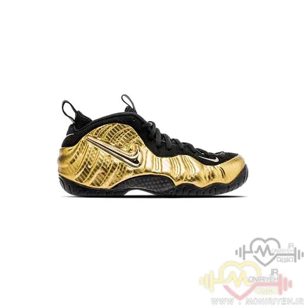 کفش بسکتبال نایک Air Foamposite Pro-طلایی — تصویر ۲
