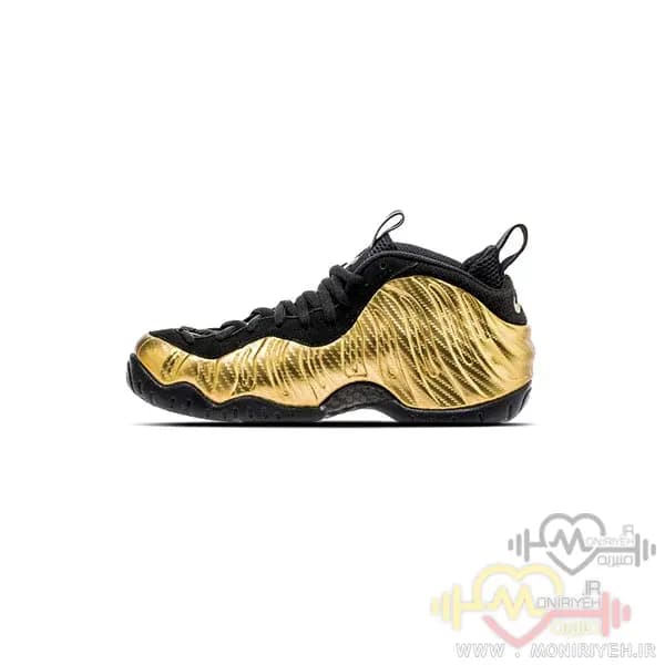 کفش بسکتبال نایک Air Foamposite Pro-طلایی — تصویر ۵
