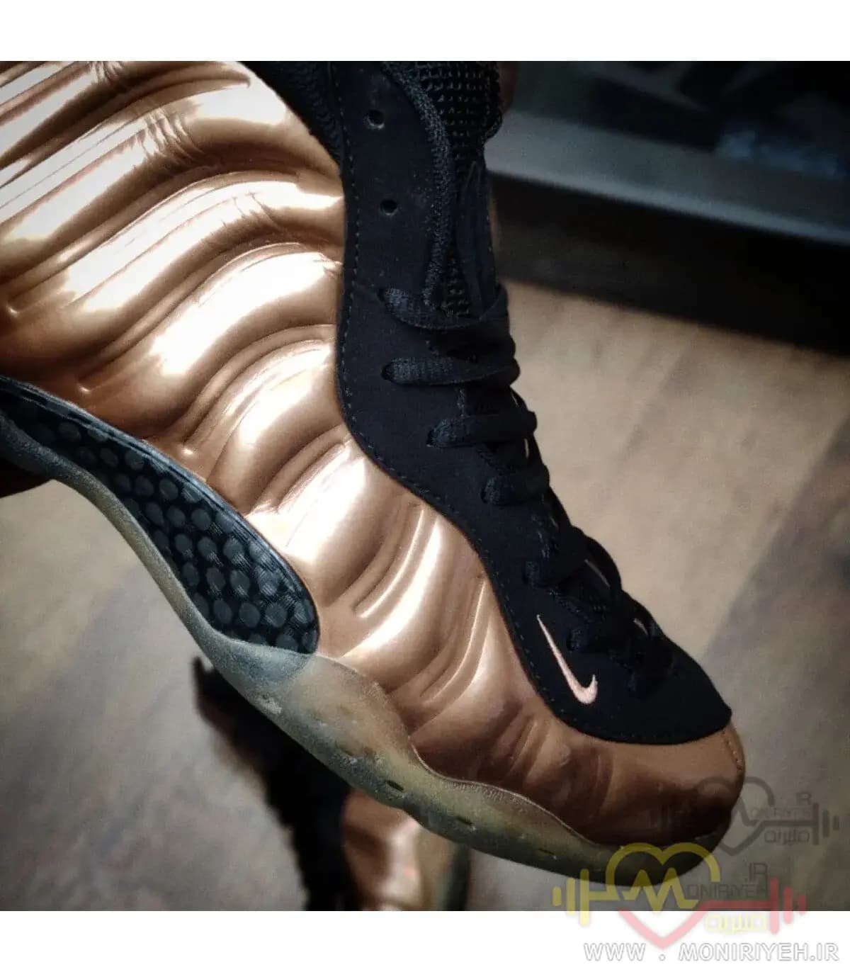 کفش بسکتبال نایک Air Foamposite Pro-رزگلد — تصویر ۶