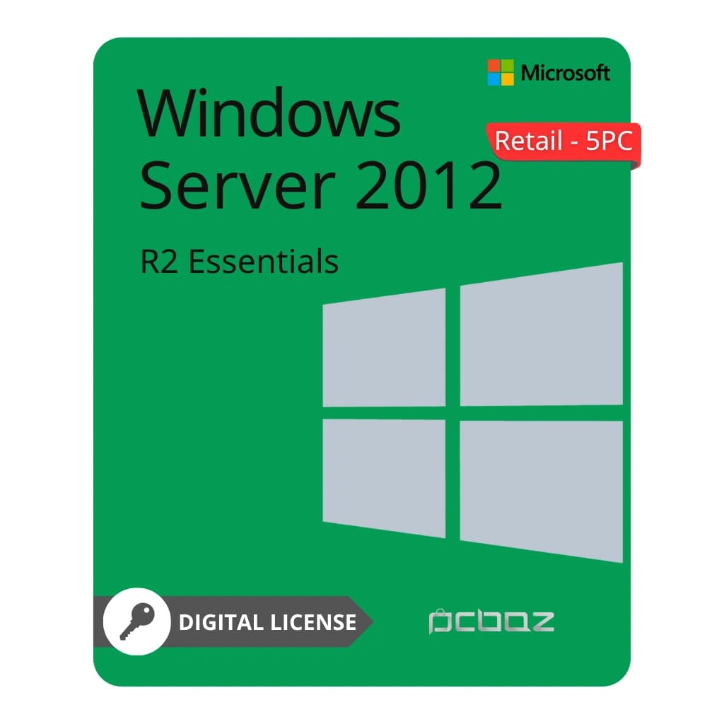 لایسنس ویندوز سرور 2012 R2 اسنشیال (Retail-5PC) — تصویر ۲
