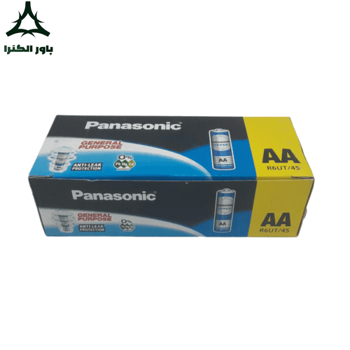 باتری قلمی 1.5 ولتی پاناسونیک Panasonic | شیرینگ 4 عددی | بسته 60 تایی — تصویر ۳