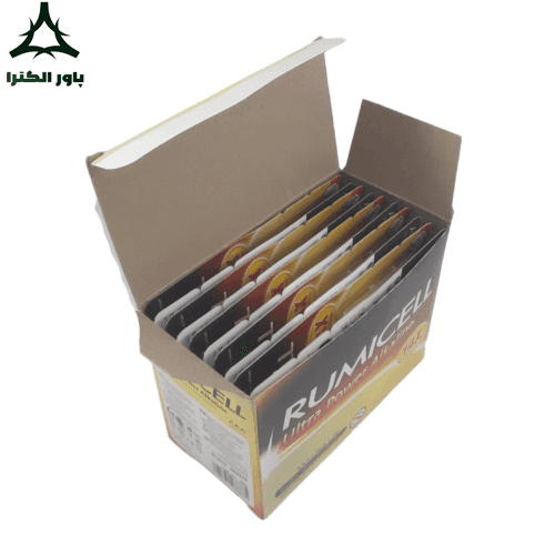 باتری نیم قلمی آلکالاین 1.5V رامیسل RUMICELL | بسته 10 کارتی | 20 عددی — تصویر ۷