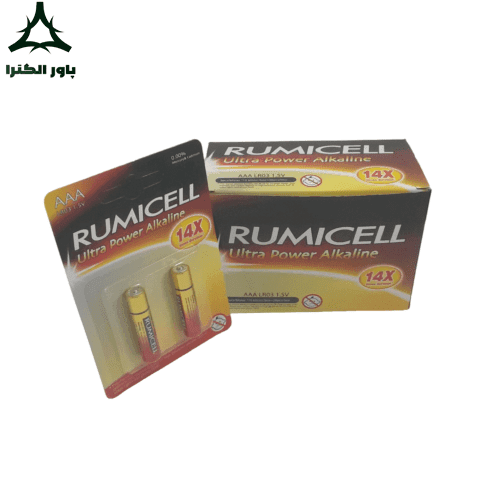 باتری نیم قلمی آلکالاین 1.5V رامیسل RUMICELL | بسته 10 کارتی | 20 عددی