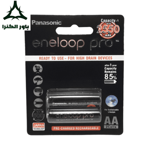 باتری قلمی 1.2V 2550mAh انلوپ پرو پاناسونیک | کارت 2 عددی | AA