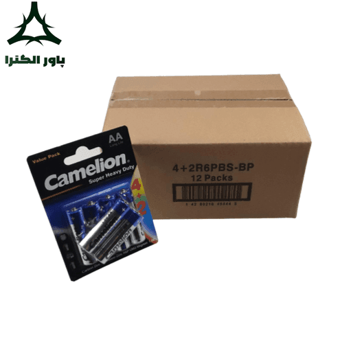 باتری قلمی AA کملیون Camelion | بسته 12 کارتی | 72 عددی