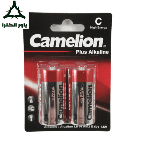 باتری پلاس آلکالاین سایز C کملیون Camelion | کارت 2 عددی