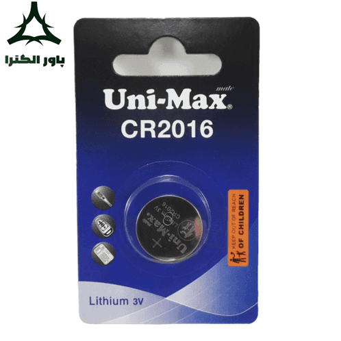 باتری سکه ای یونیمکس CR2016 Uni-Max 3V