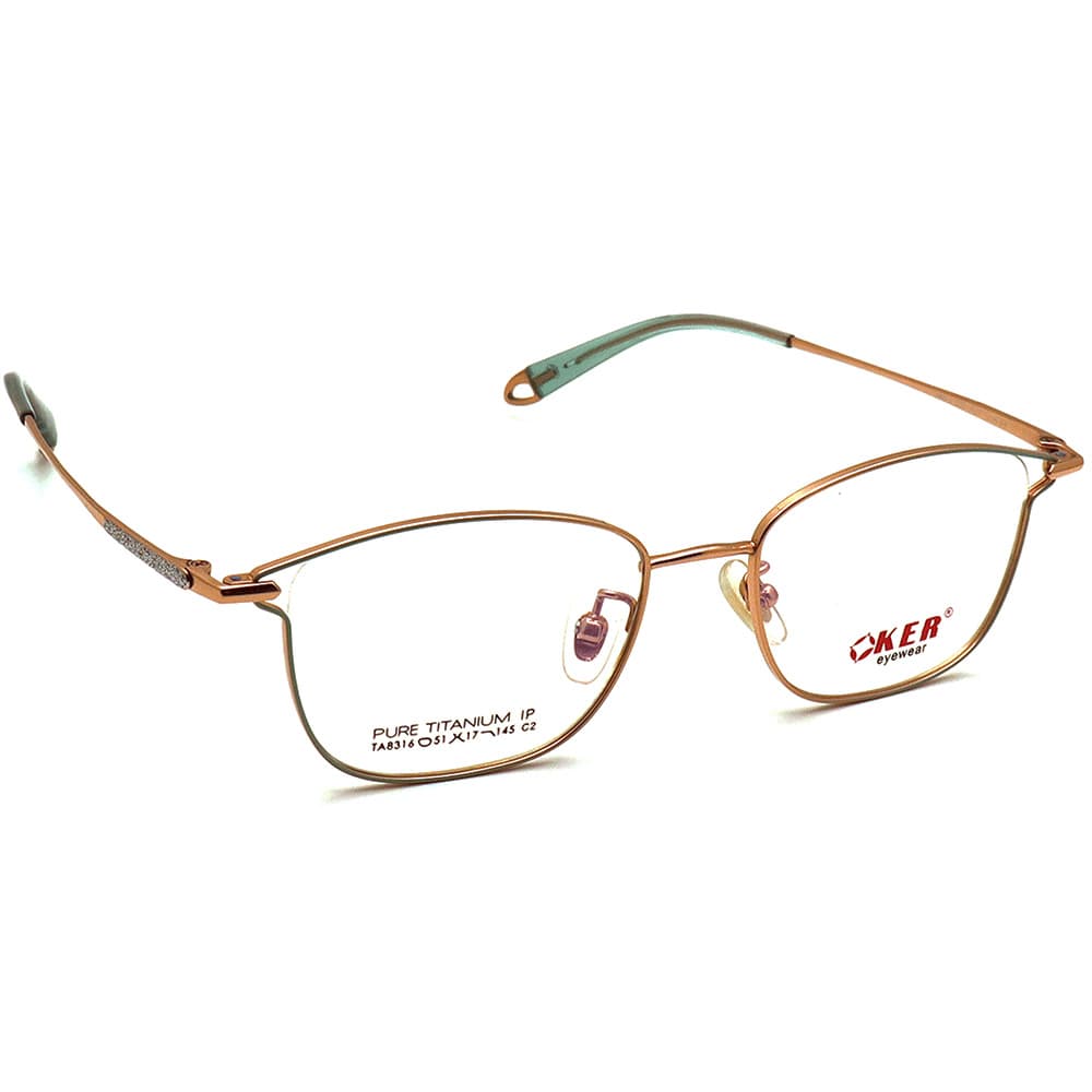 عینک طبی زنانه تیتانیوم OKER TA8316 — تصویر ۶