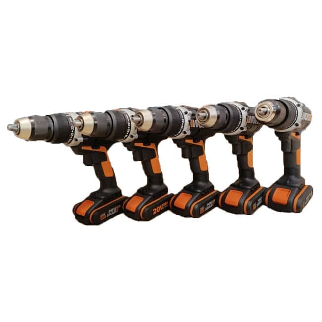 دریل شارژی چکش دار 20 ولت ورکس 1800 دور در دقیقه WORX WX372 — تصویر ۸