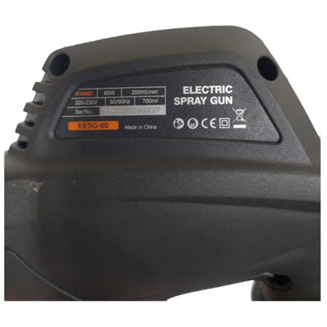 پیستوله رنگ برقی زوبر 60 وات 700 میلی لیتر KESG-60 K10461 — تصویر ۷