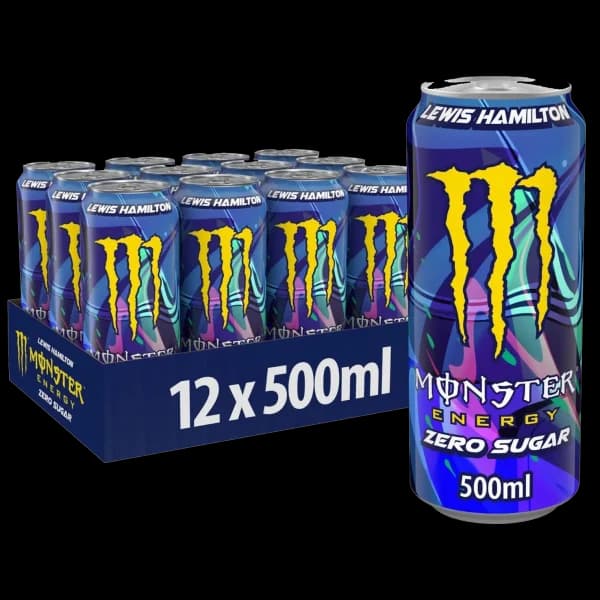 باکس نوشیدنی انرژی زا مانستر لویس همیلتون Monster energy drink lewis hamilton box