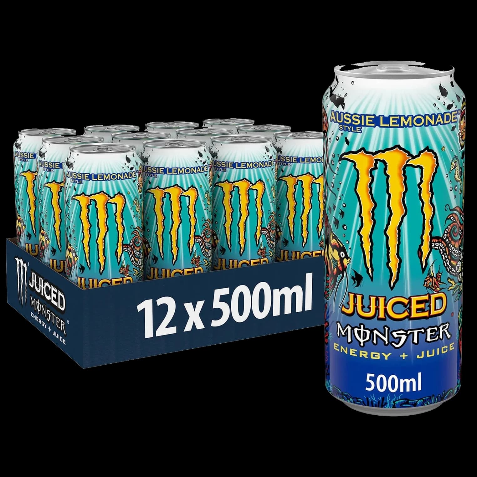 باکس نوشیدنی انرژی زا مانستر آوسی استایل Monster energy drink aussie style lemonade box — تصویر ۳