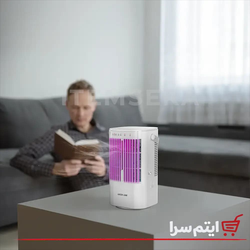 کولر رو میزی گرین لاین Compact Air Cooler GL-AC11 با مخزن 0.9 لیتر — تصویر ۸