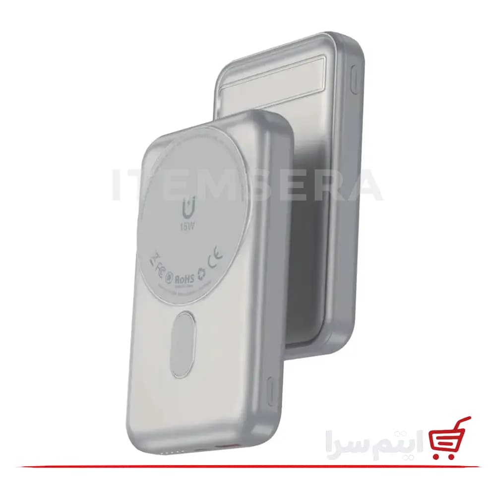 پاوربانک وایرلس گرین لاین LAGOS Magsafe ظرفیت 10000 میلی آمپر — تصویر ۶