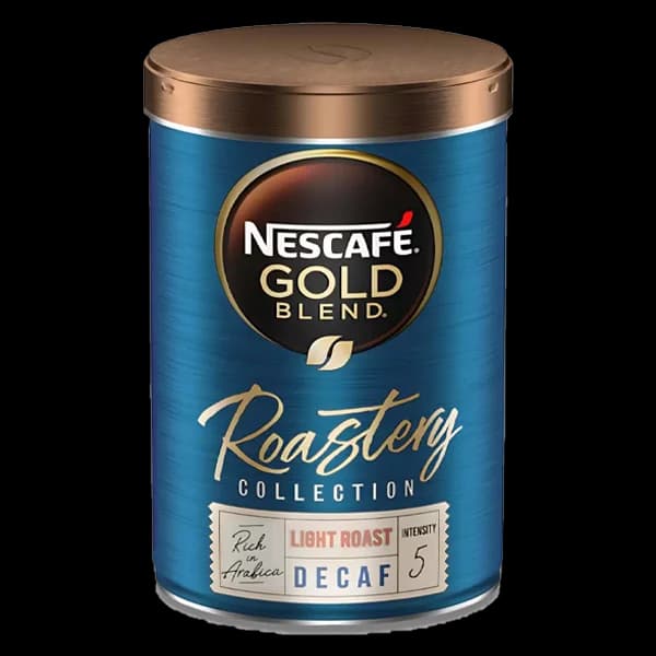 قهوه فوری نسکافه گلد لایت روست بدون کافئین Nescafe gold light roast decaf coffee