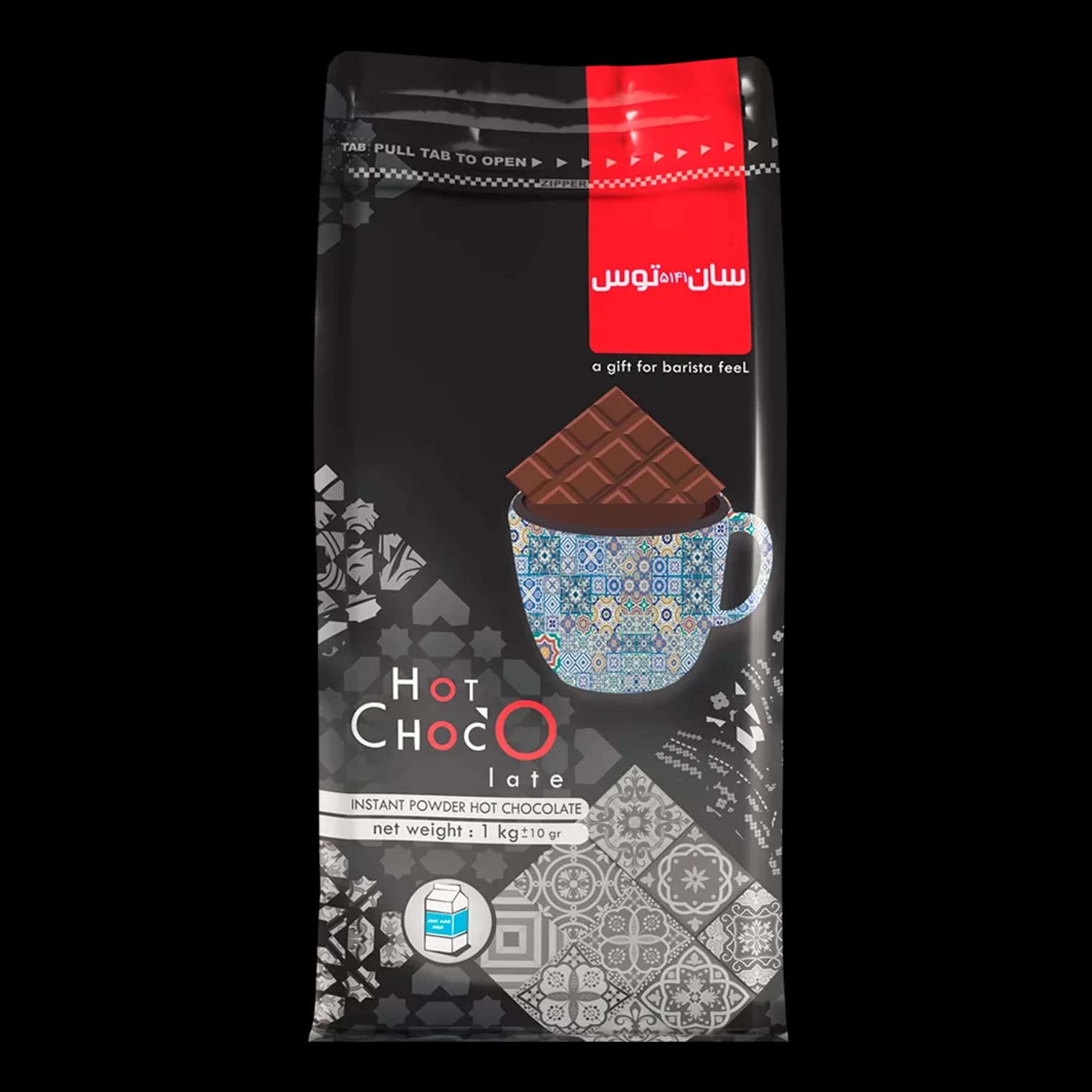 پودر هات چاکلت سانتوس Santos instant powder hot chocolate