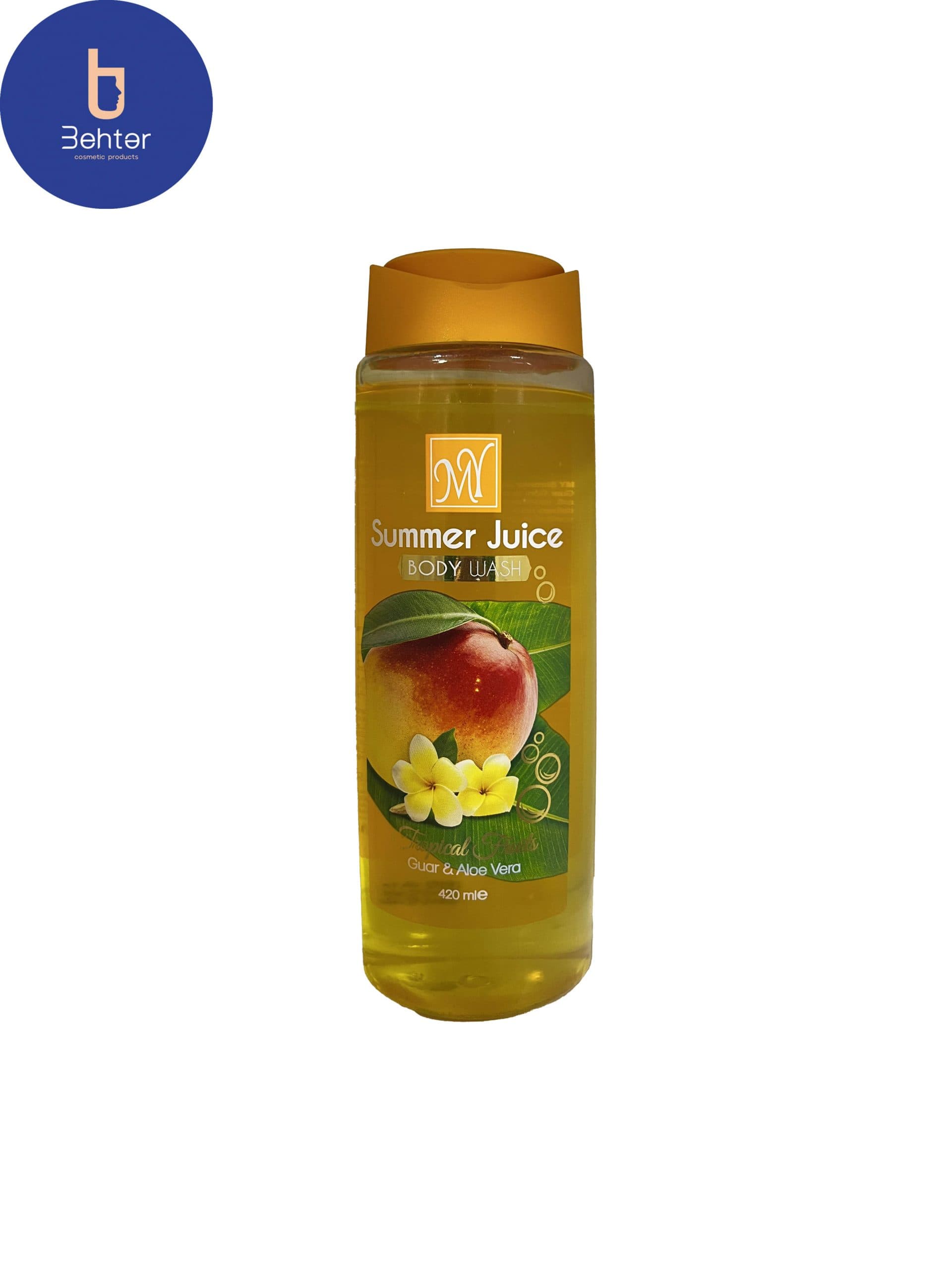 شامپو بدن سامر جویس مای حاوی عصاره آلوئه ورا و گوار ۴۲۰ میلSummer Juice May body shampoo containing aloe vera and guar extract 420 ml — تصویر ۱۰