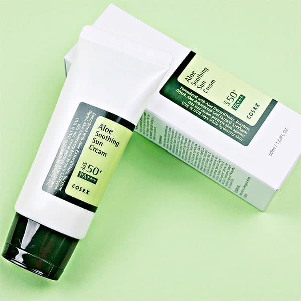کرم ضد آفتاب آلوئه ورا کوزارکس SPF50 حجم 50 میلی لیتر — تصویر ۶