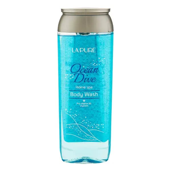 شامپو بدن شفاف لپیور مدل Ocean dive حجم414 میلLapure clear body shampoo, model Ocean dive, volume 414 ml — تصویر ۶