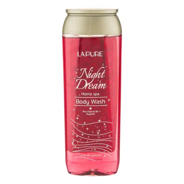 شامپو بدن شفاف لپیور مدل night dream حجم 414 میل Lapure transparent body shampoo, night dream model, volume 414ml — تصویر ۶