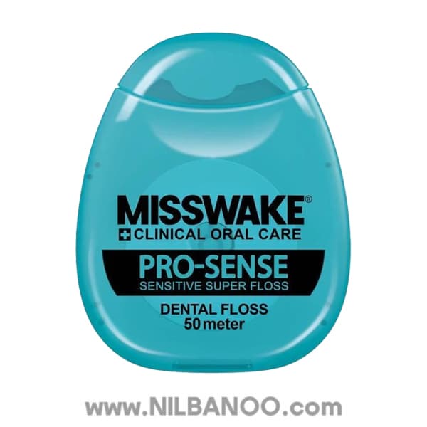 نخ دندان ضد حساسیت مدل پرو سنس میسویک 50 مترHypoallergenic dental floss Pro Sense Messwake 50 meters — تصویر ۷