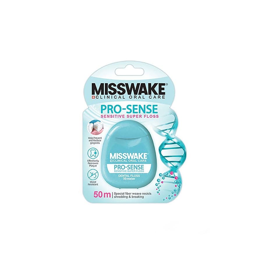 نخ دندان ضد حساسیت مدل پرو سنس میسویک 50 مترHypoallergenic dental floss Pro Sense Messwake 50 meters — تصویر ۴