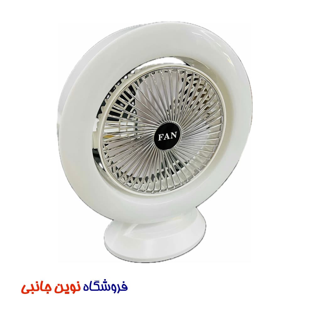 پنکه شارژی رومیزی دارای چراغ RGB مدل S27 ا FH-668 Mini Portable Desktop Fan Adjustable Colorful Fan (تک / عمده) — تصویر ۷