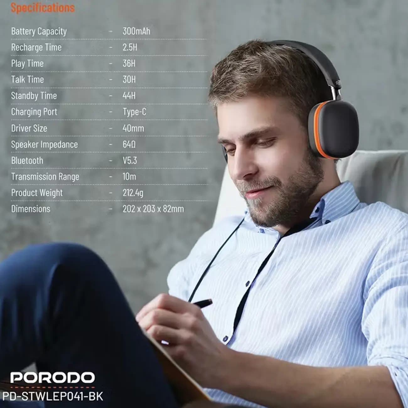 هدفون بلوتوثی پرودو Vibe PD-STWLEP041 — تصویر ۵