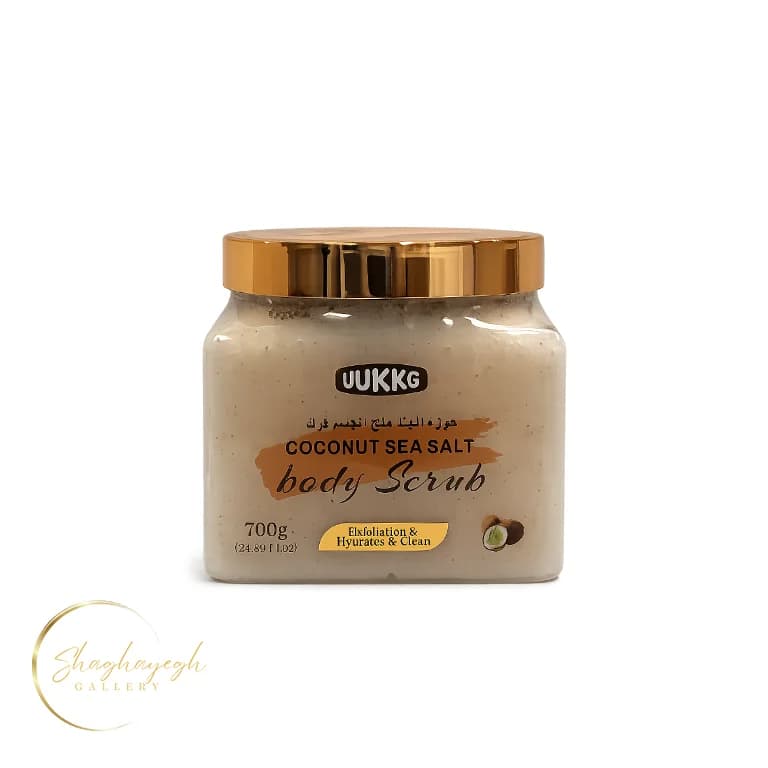 اسکراب بدن نمک دريا نارگيل ووکگ ۷۰۰ گرم Coconut Sea Salt Body Scrub WUKKG 700g