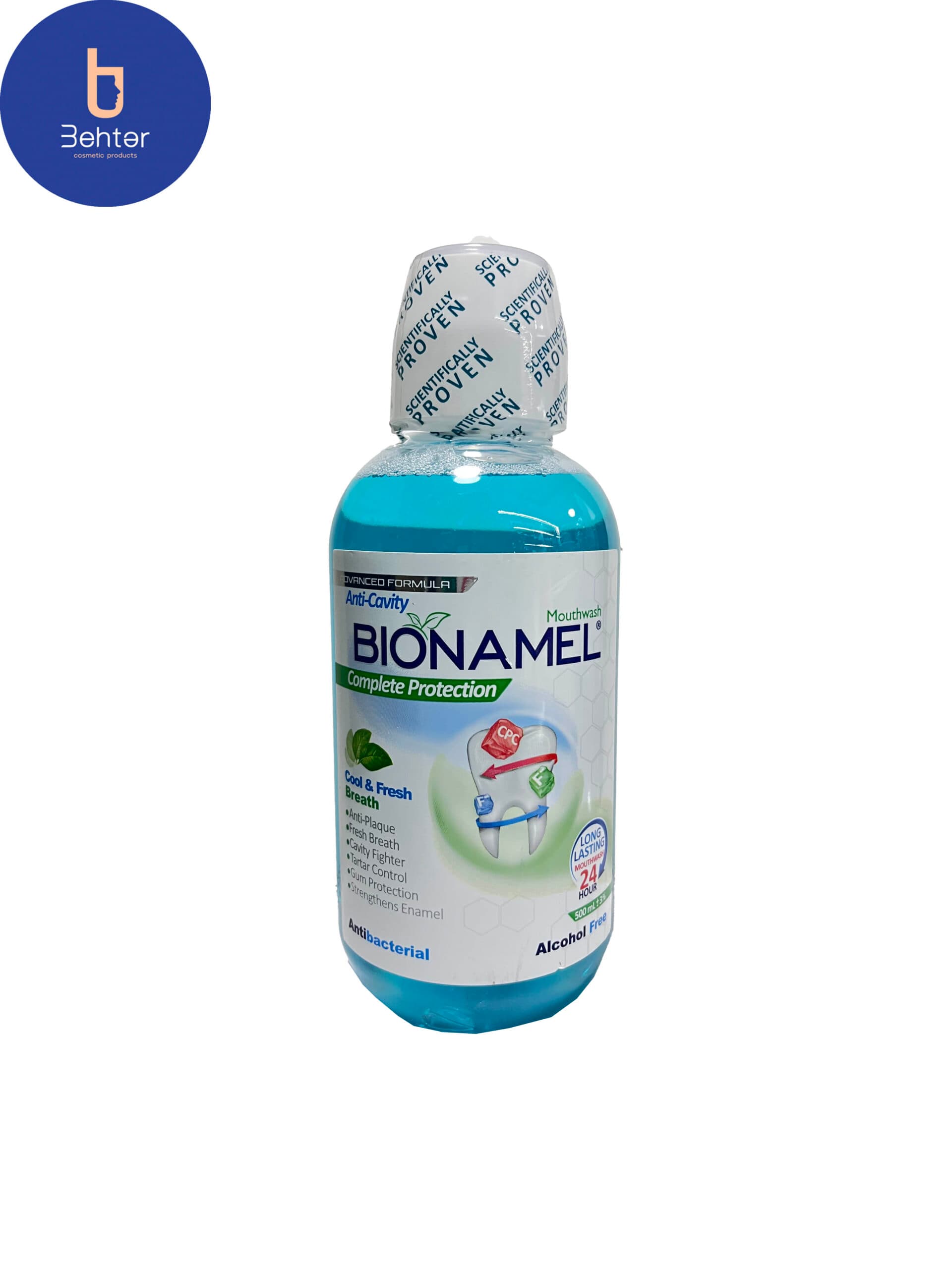 دهانشویه Bionamel مدلComplete protectionpحجم 500میل Bionamel mouthwash, Complete protection model, 500 ml