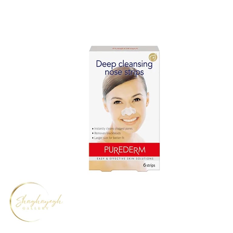 چسب بینی کره ای پیوردرم 6 عددی Purederm Korean Nose Strips 6 pcs