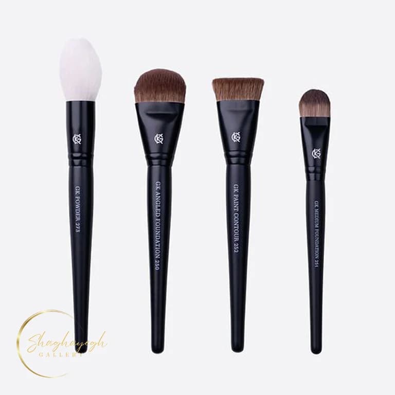 ست براش ارایشی ۴ عددی حرفه ای جی کی اسکین لب GK Skin Labo Pro Artist 4pcs Brush Set