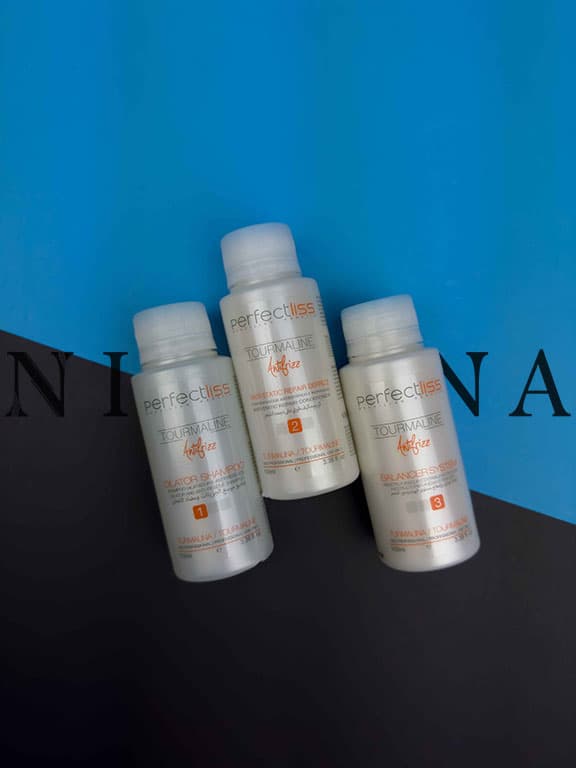 کیت 100 میلی لیتر کراتین تورمالین سفید برند پرفکت لیس مخصوص دکلره PerfectLiss Visathair