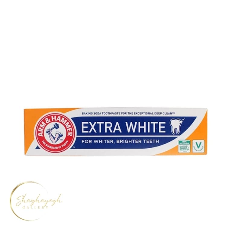 خمیر دندان سفیدکننده عمیق دندان ارم اند همر اکسترا وایت ۱۲۵ گرم Arm Hammer Extra White Deep Clean Toothpaste 125g