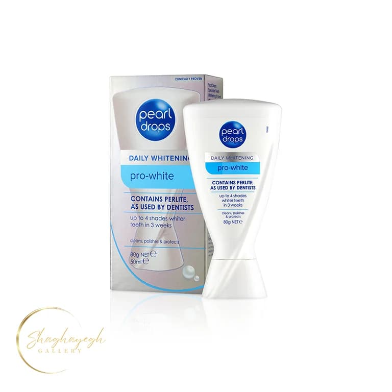 خمیر پولیش و سفیدکننده روزانه دندان پرل دراپس پرو وایت ۵۰ میل Pearl Drops Pro White Daily Whitening Toothpolish 50ml — تصویر ۳