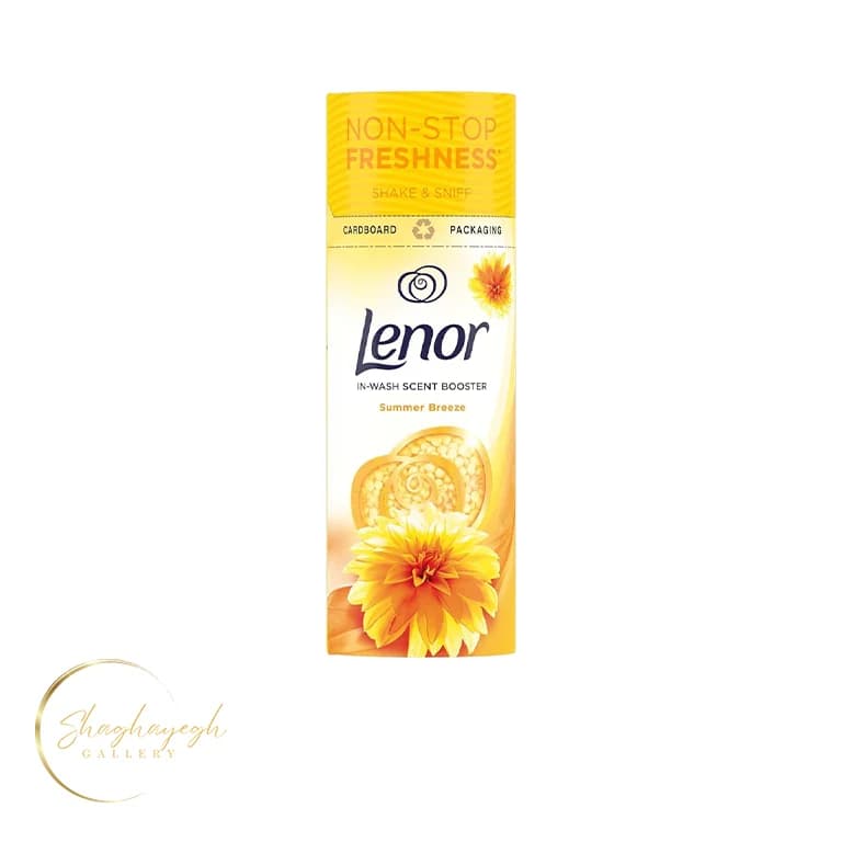 خوشبو کننده لباس ماشین لباسشویی سامر بریز لنور 176 گرم Lenor In Wash Scent Booster Summer Breeze 176g — تصویر ۳