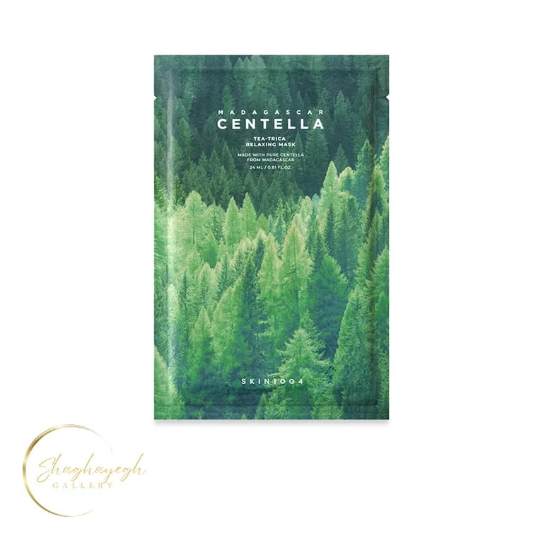 ماسک ورقه ای تسکين دهنده سنتلا و تي تري اسکين1004 24 ميل Skin1004 Madagascar Centella Tea Trica Relaxing Mask 24ml — تصویر ۲