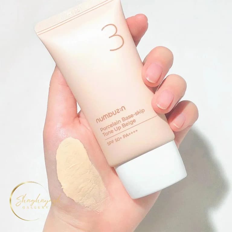 ضدافتاب تون اپ بژ یکنواخت کننده پوست نامبوزین شماره 3 SPF50 50 میل Numbuzin No.3 Tone Up Sunscreen Beige SPF50 50ml — تصویر ۵
