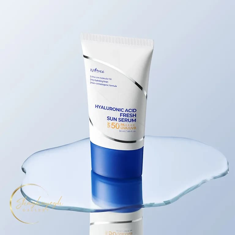 سرم ضدافتاب ابرسان هیالورونیک اسید ایزنتری 50 میل Isntree Hyaluronic Acid Fresh Sun Serum SPF50+ PA++++ 50ml — تصویر ۳