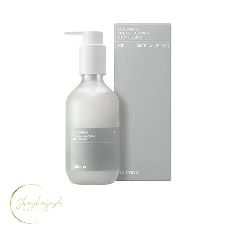 ژل شوینده ملایم مناسب پوست حساس و خشک سلیمکس 200 میل Celimax Dual Barrier Mild Gel Cleanser 200ml