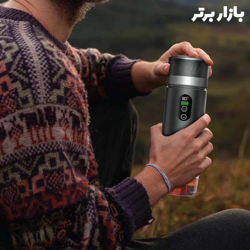 قهوه ساز قابل حمل کمپیناس 80 میلی لیتر گرین لاین — تصویر ۷