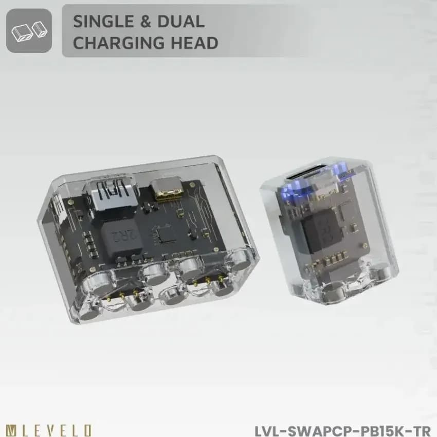 پاوربانک لولو مدل swapcell pro ظرفیت ۱۵۰۰۰ — تصویر ۴