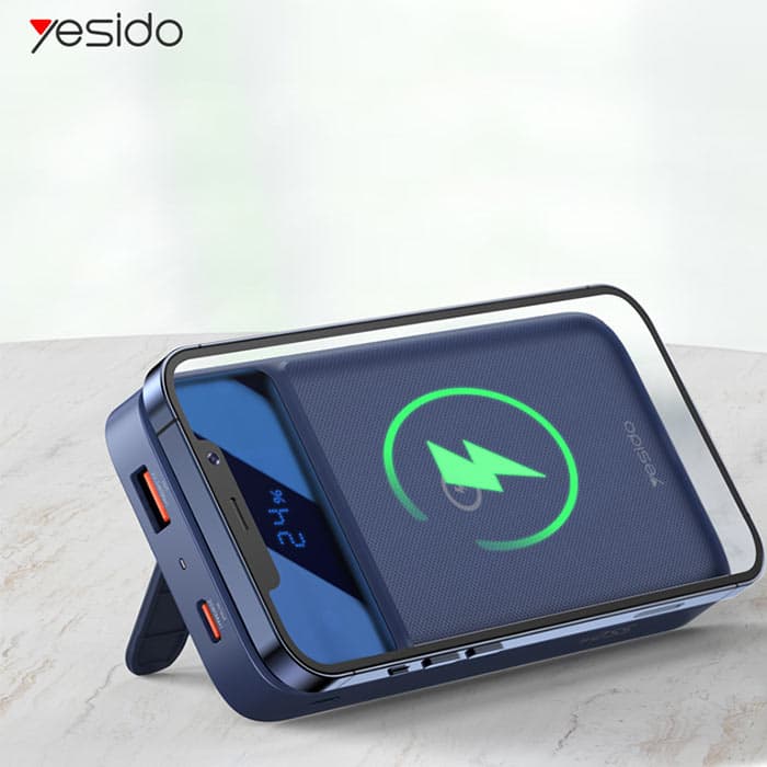 پاوربانک یسیدو مدل Yesido Wireless Magsafe Powerbank YP27 با ظرفیت 10000 میلیآمپر — تصویر ۸