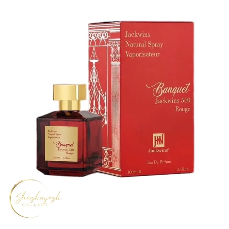ادکلن زنانه گرم و شیرین جکوینز بنکت 540 روژ 100 میل Jackwins Banquet 540 Rouge Eau de Parfum 100ml — تصویر ۳