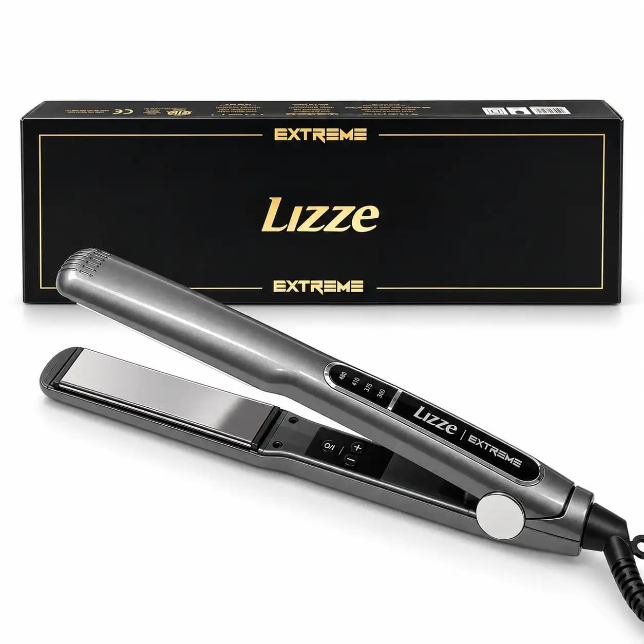 اتو مو حرفهای لیز Lizze Extreme مدل 10A، صفحات تیتانیومی، دمای 250 درجه سانتیگراد — تصویر ۱۱