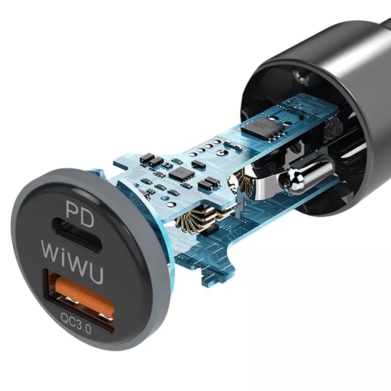 شارژر فندکی ویوو WiWU Car Fast Charger PC100 با توان 36W — تصویر ۶